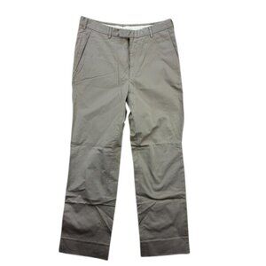 Z Zegna Chino Pants Mens 32R Beige Slim Fit Stretch Cotton‎ Trouser Dress Casual